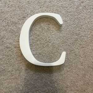 White Decorative Letter C